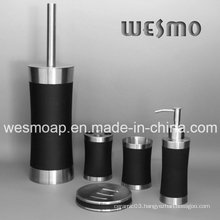 Rubber Oil Coating Stainless Steel Bathroom Set (WBS0509B)